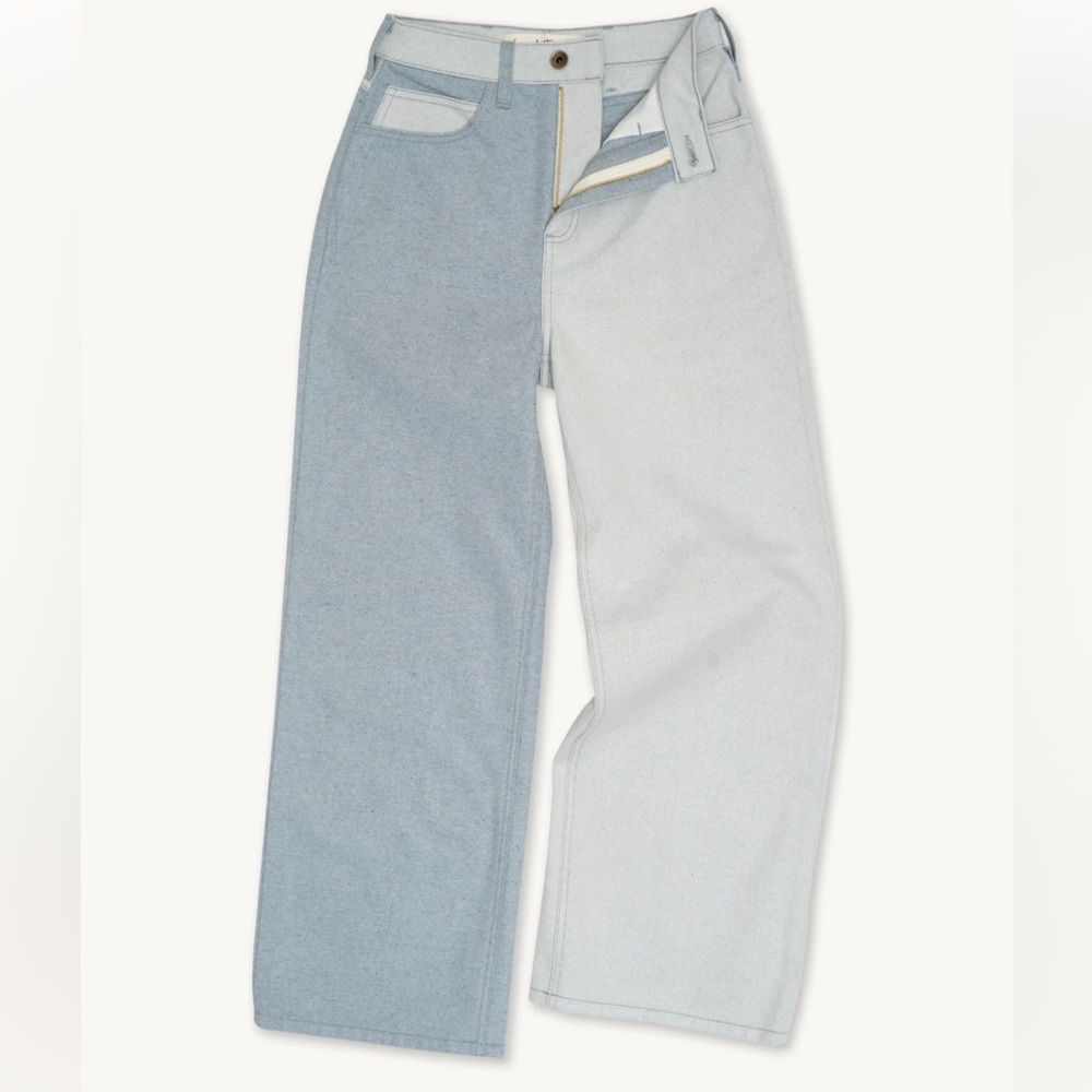 Size 34 Imperfects 100% Cotton Blue 523L Post Consumer Mismatched Denim USA Made
